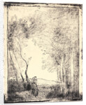 Jeune Mere a l'Entree d'un Bois, 1856 by Jean-Baptiste-Camille Corot
