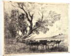 Le Gué, 1862 by Charles François Daubigny