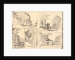Le Jardin de Pericles, L'Allee des Peintres, Le Griffonnage, Le Grand Bucheron, La Tour d'Henri VIII, 1856 by Jean-Baptiste-Camille Corot