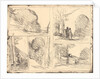 Le Jardin de Pericles, L'Allee des Peintres, Le Griffonnage, Le Grand Bucheron, La Tour d'Henri VIII, 1856 by Jean-Baptiste-Camille Corot