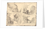 Le Jardin de Pericles, L'Allee des Peintres, Le Griffonnage, Le Grand Bucheron, La Tour d'Henri VIII, 1856 by Jean-Baptiste-Camille Corot