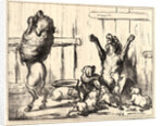 Une famille qui vient d'apprendre qu'il est encore question d'éstablir un impot sur les chiens, 1855 by Honoré Daumier