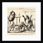 Une famille qui vient d'apprendre qu'il est encore question d'éstablir un impot sur les chiens, 1855 by Honoré Daumier