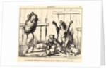Une famille qui vient d'apprendre qu'il est encore question d'éstablir un impot sur les chiens, 1855 by Honoré Daumier