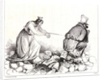 Dieu Mène la France, 1834 by Honoré Daumier