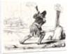 Le Général Omar (Aymard) marchant à la pairie, 1834 by Honoré Daumier