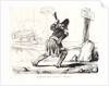 Le Général Omar (Aymard) marchant à la pairie, 1834 by Honoré Daumier