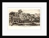 Indigenous Barns and Huts at Akaroa, Banks' Peninsula (Greniers Indigènes et Habitations à Akaroa, Presqu'Ile de Banks), 1845 by Charles Meryon