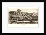 Indigenous Barns and Huts at Akaroa, Banks' Peninsula (Greniers Indigènes et Habitations à Akaroa, Presqu'Ile de Banks), 1845 by Charles Meryon