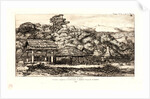 Indigenous Barns and Huts at Akaroa, Banks' Peninsula (Greniers Indigènes et Habitations à Akaroa, Presqu'Ile de Banks), 1845 by Charles Meryon