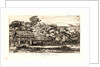 Indigenous Barns and Huts at Akaroa, Banks' Peninsula (Greniers Indigènes et Habitations à Akaroa, Presqu'Ile de Banks), 1845 by Charles Meryon