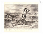 Young Clifford Finding the Body of His Father (La jeune Clifford trouvant le corps de son père sur le champ de bataille de Saint-Alban), 1834 by Eugène Delacroix