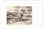Young Clifford Finding the Body of His Father (La jeune Clifford trouvant le corps de son père sur le champ de bataille de Saint-Alban), 1834 by Eugène Delacroix