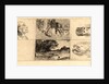 Profile of an Old Man (Essai d'eau forte), ca. 1870 by Honoré Daumier