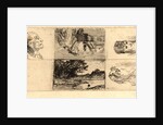 Profile of an Old Man (Essai d'eau forte), ca. 1870 by Honoré Daumier