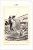 Malheur au Pêcheur a la ligne.., 1840 by Honoré Daumier