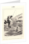 Malheur au Pêcheur a la ligne.., 1840 by Honoré Daumier
