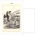 Malheur au Pêcheur a la ligne.., 1840 by Honoré Daumier