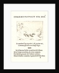 Salamandre Marchant dans les Flammes, 17th century by Jacques Callot