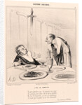 L'Epée de Damocles, 1842 by Honoré Daumier