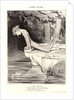 Le beau Narcisse, 1842 by Honoré Daumier