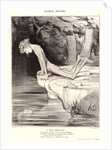Le beau Narcisse, 1842 by Honoré Daumier
