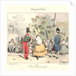Un Promenade (Aujourd'hui), 1829 by Henry Bonaventure Monnier