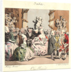 Un Soiree (Jadis), 1829 by Henry Bonaventure Monnier