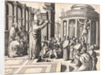 St. Paul Preaching in Athens, ca. 1515 by Marcantonio Raimondi