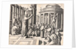 St. Paul Preaching in Athens, ca. 1515 by Marcantonio Raimondi