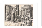 St. Paul Preaching in Athens, ca. 1515 by Marcantonio Raimondi