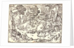Hercules and the Nemean Lion, ca. 1535-1556 by Nicolò Boldrini