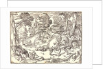 Hercules and the Nemean Lion, ca. 1535-1556 by Nicolò Boldrini