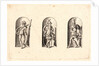 Several Gods of Classical Antiquity (Plusieurs Divinités de l'Antiquiteé Paienne), plate 3, 1578 by Etienne Delaune