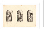 Several Gods of Classical Antiquity (Plusieurs Divinités de l'Antiquiteé Paienne), plate 3, 1578 by Etienne Delaune