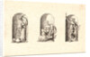 Several Gods of Classical Antiquity (Plusieurs Divinités de l'Antiquiteé Paienne), plate 4, 1578 by Etienne Delaune