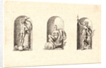 Several Gods of Classical Antiquity (Plusieurs Divinités de l'Antiquiteé Paienne), plate 4, 1578 by Etienne Delaune