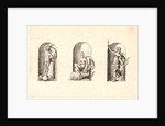 Several Gods of Classical Antiquity (Plusieurs Divinités de l'Antiquiteé Paienne), plate 4, 1578 by Etienne Delaune