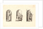 Several Gods of Classical Antiquity (Plusieurs Divinités de l'Antiquiteé Paienne), plate 4, 1578 by Etienne Delaune