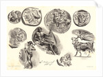 Nine Antique Medals (Neuf Médailles Antiques), 1825 by Eugène Delacroix