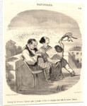 Avantages des terrasses italiennes, 1846 by Honoré Daumier