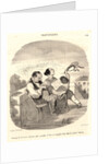 Avantages des terrasses italiennes, 1846 by Honoré Daumier