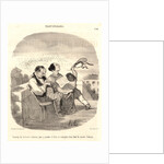 Avantages des terrasses italiennes, 1846 by Honoré Daumier