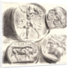 Four Antique Medals (Quatre Médailles Antiques), 1825 by Eugène Delacroix