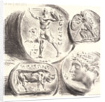 Four Antique Medals (Quatre Médailles Antiques), 1825 by Eugène Delacroix