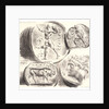 Four Antique Medals (Quatre Médailles Antiques), 1825 by Eugène Delacroix