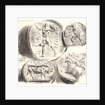 Four Antique Medals (Quatre Médailles Antiques), 1825 by Eugène Delacroix