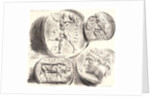 Four Antique Medals (Quatre Médailles Antiques), 1825 by Eugène Delacroix