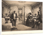 Interior of the Railway Carriage of the Queen (Interieur du Carosse de la Reine), 1844 by Jules David