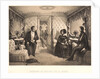 Interior of the Railway Carriage of the Queen (Interieur du Carosse de la Reine), 1844 by Jules David